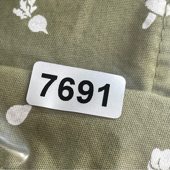 DULUTH TRADING CO Green and White Vegetable Garden Button Up Top 2XL Sleeveless - Picture 12 of 12